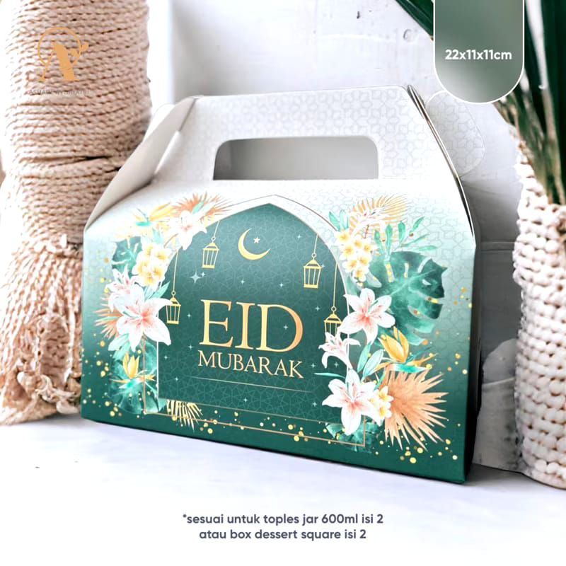 Jual Box Hampers Lebaran 22x11x11 Sparklinh Eid Mubarak | Shopee Indonesia