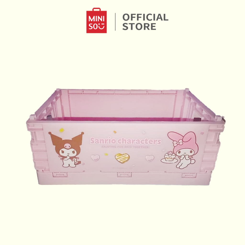 Jual Miniso x Sanrio Characters Keranjang Penyimpanan Storage Basket ...