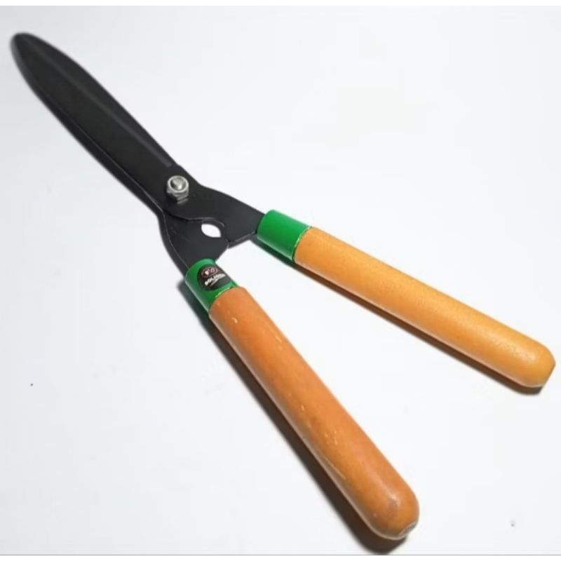 Jual Gunting Rumput Ukuran Besar / Gunting Bunga Gagang Kayu | Shopee ...