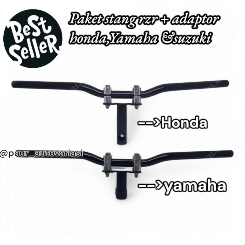 Jual Stang Rzr Satu Paket Dengan Adaptor Honda & Yamaha Tampilan Racing ...