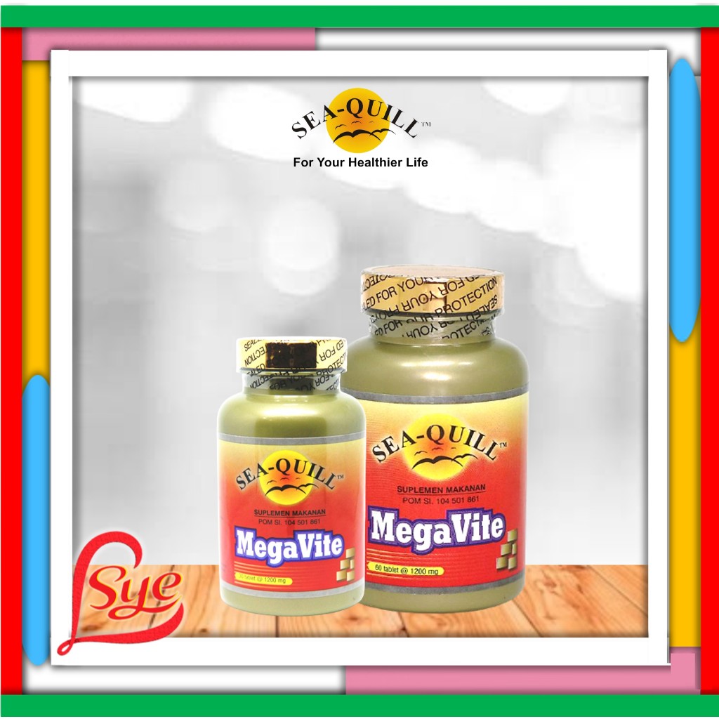 Jual Sea-Quill Megavite Isi 30 & 60 Tablet - Sea Quill - Seaquill ...