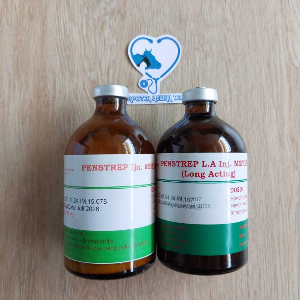 Jual Penstrep LA Inj Meyer Antibiotik Hewan Spektrum Luas LSD Lato Lato ...