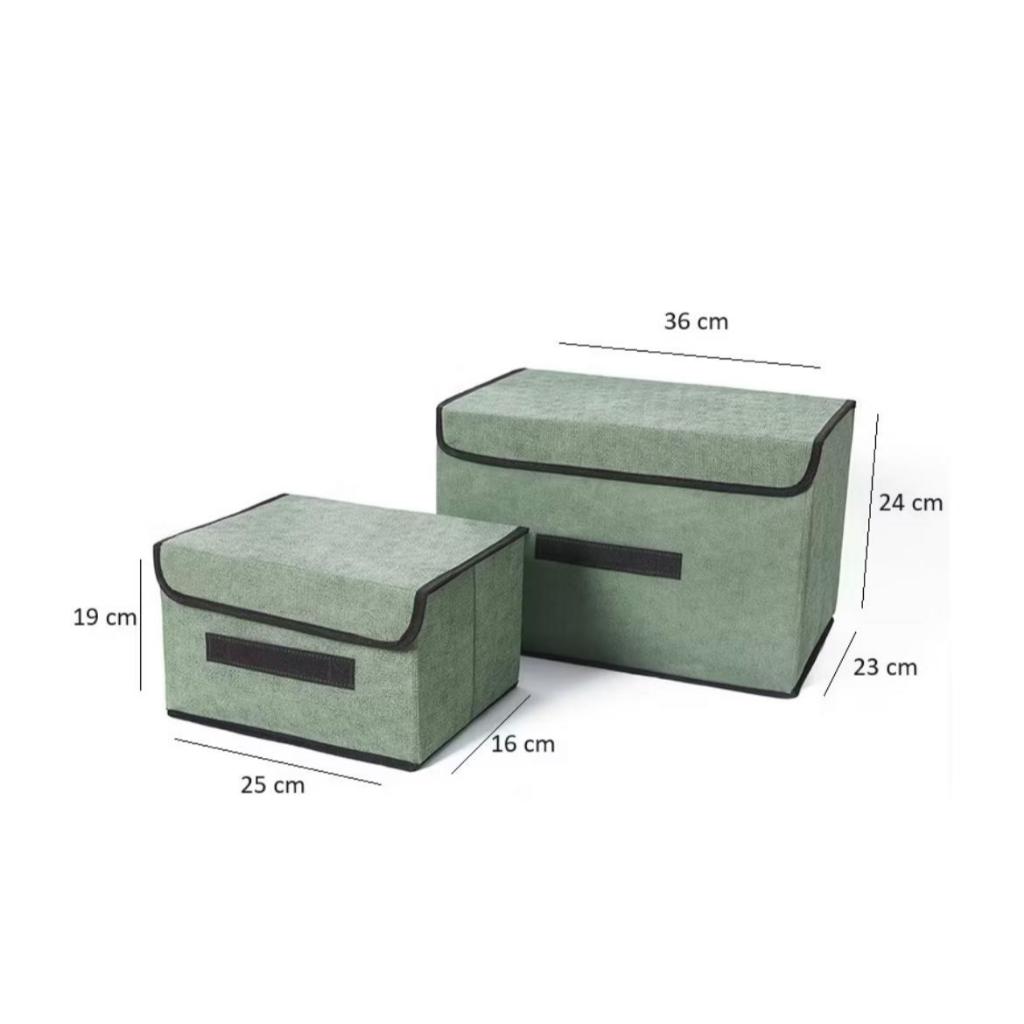 Jual 1 Set Storage Box (besar 38*25*25cm dan kecil 27*20*16cm) 2in1 ...
