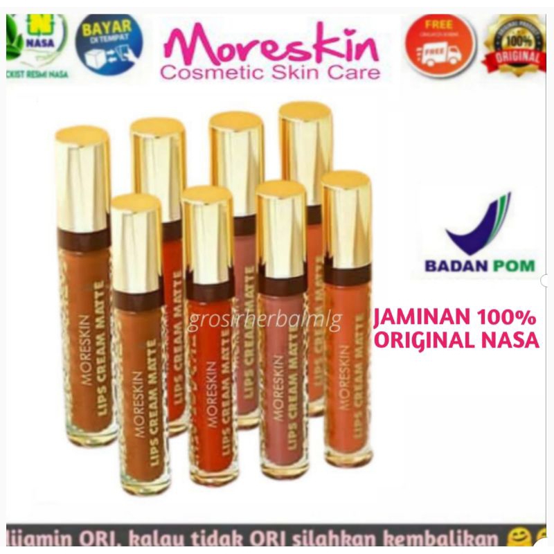 Jual EXP 2027 SALE MORESKIN LIPCREAM MATTE ORIGINAL NASA /lipmate / lip ...