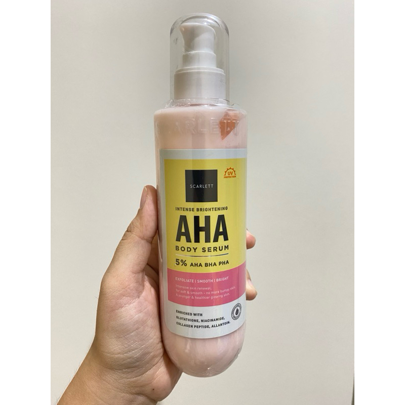 Jual SCARLETT AHA Body Serum 5% AHA BHA PHA ORI | Shopee Indonesia