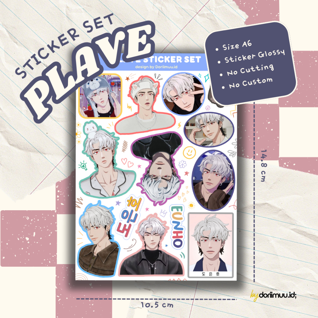 Jual PLAVE STICKER SET (No Cutting) | Shopee Indonesia