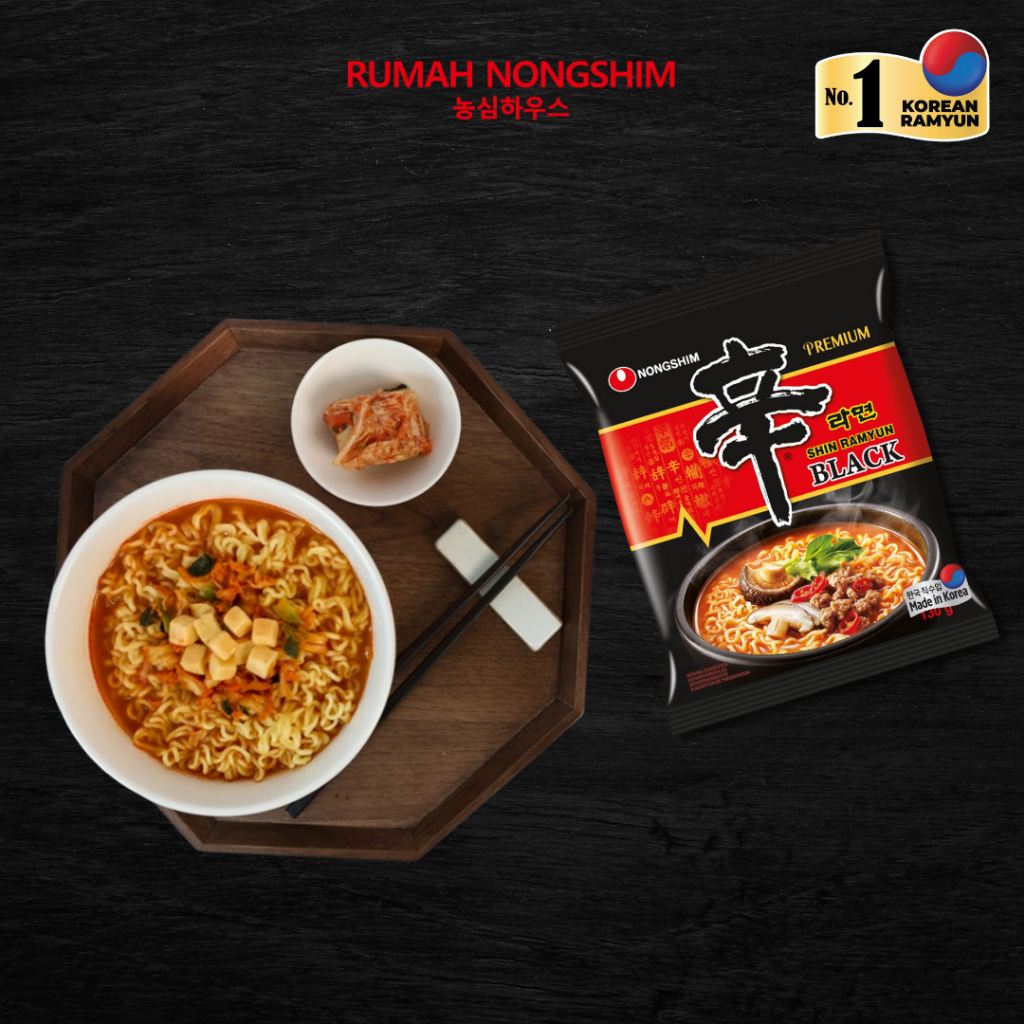 Jual SHIN BLACK 130 gram Premium Noodle Halal & Asli dari Korea ...
