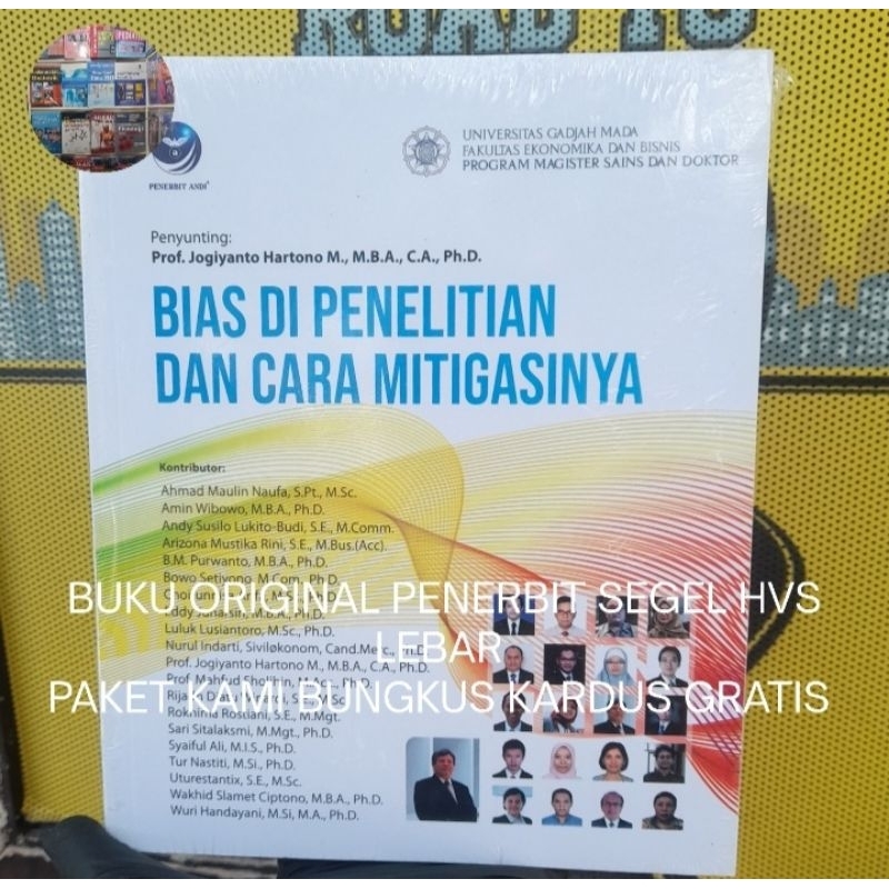 Jual Bias Di Penelitian Dan Cara Mitigasinya - Jogiyanto Hartono Buku ...