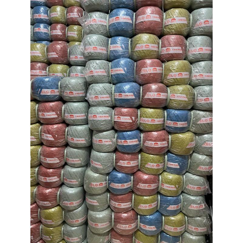 Jual Tali Rafia tali plastik GROSIR 1 BALL isi 10 ROLL TERMURAH ...