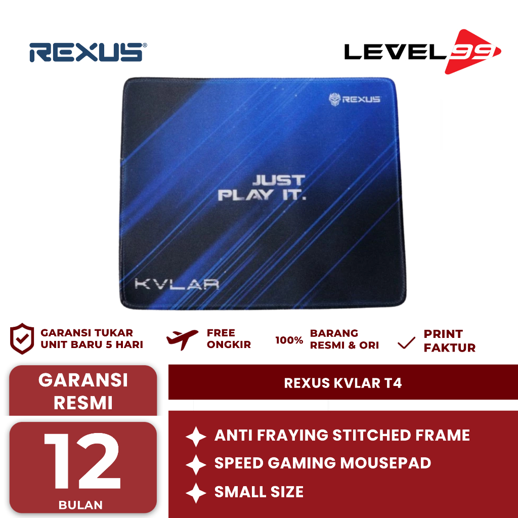 Jual Rexus Gaming Mousepad Kvlar T4 | Shopee Indonesia