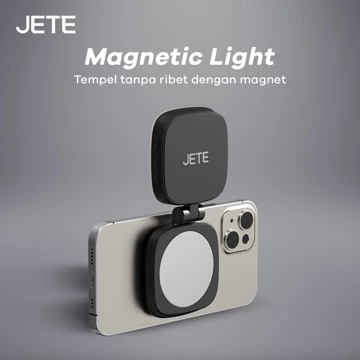 Ring Light Selfie Magsafe JETE RL2 For Smartphone HP LED Rechargeable Magnetik With 4 Light