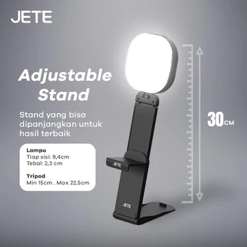 JETE RL3 Ring Light Mini Standing Portable With 20 LED 360 Rotation And 5 Light Mode Garansi 2