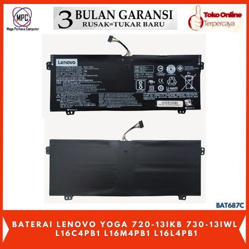 Replacement Laptop Battery For Lenovo Yoga 720-13IKB / 730-13IKB – L16C4PB1