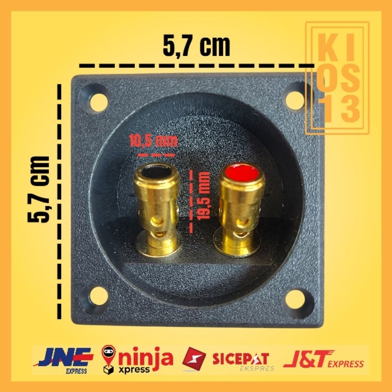 Jual Terminal Box Speaker Jepit Binding Post Gold PEER | Shopee Indonesia