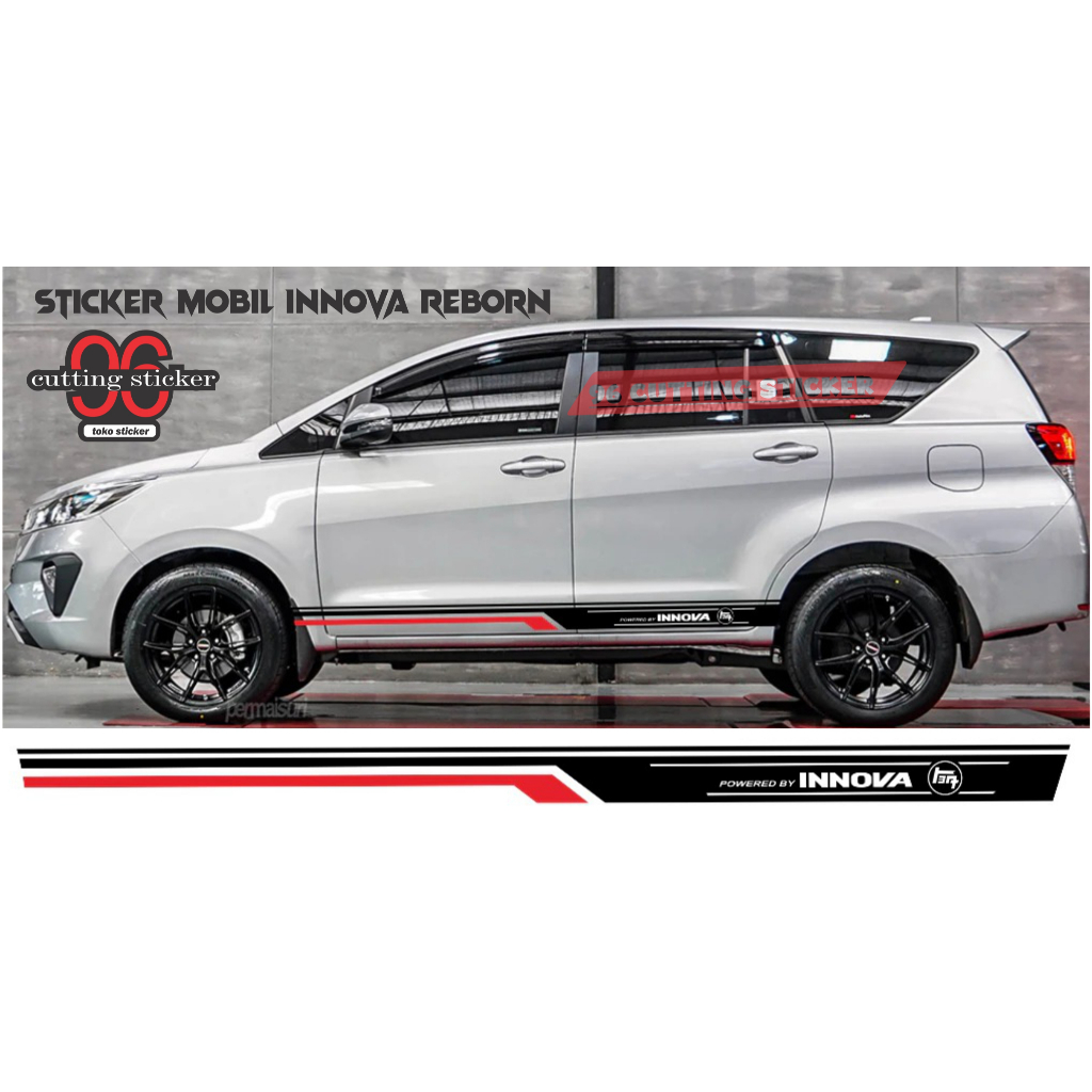 Jual sticker mobil innova sticker cutting body samping mobil innova ...