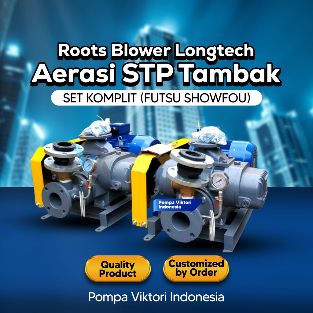 Jual Roots Blower Longtech Set Komplit (Futsu Showfou) Aerasi STP ...