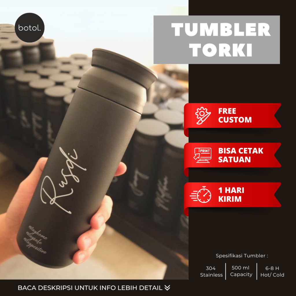 Jual EXTRA 6.6 Botol by DOT Custom Tumbler Torki Print UV / Vacuum ...
