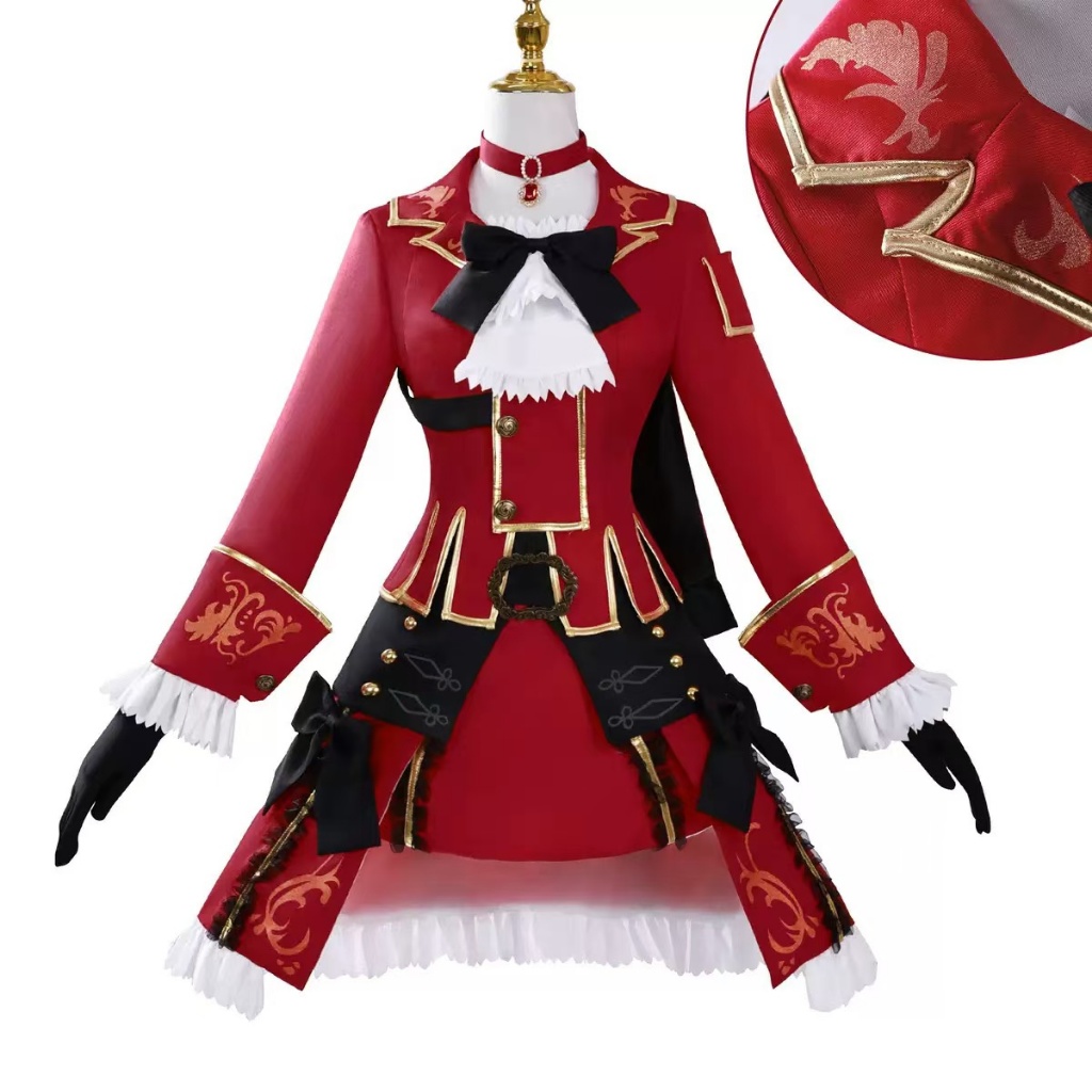 Jual Game Final Fantasy XIV Shadowbringers Red Mage Cosplay Costume Red ...