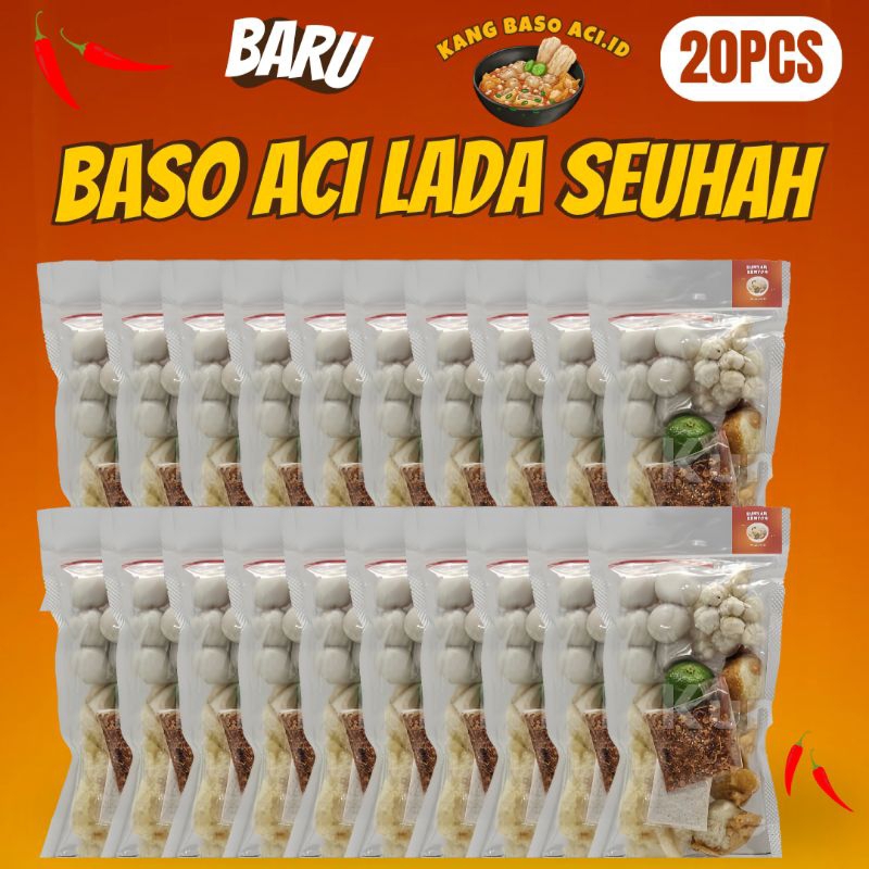 Jual Baso aci instan komplit 20pcs paket reseler / Baso aci / Bakso aci ...