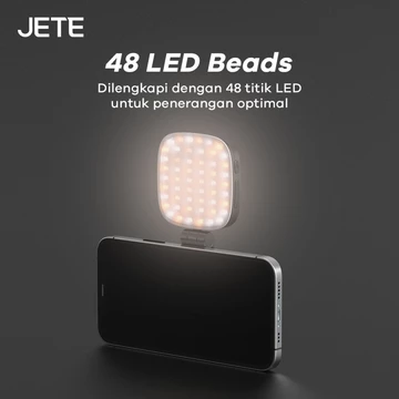 JETE RL2 Ring Light Selfie Magsafe For Smartphone HP LED Rechargeable Magnetik With 4 Light Mode