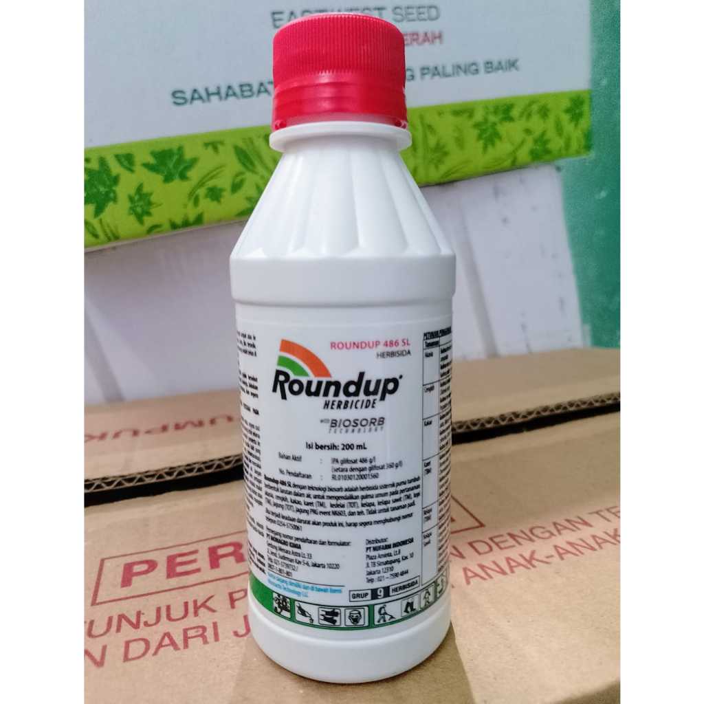 Jual Obat Rumput Roundup 200 ml Nufarm Untuk Rumput Liar Sistemik ...