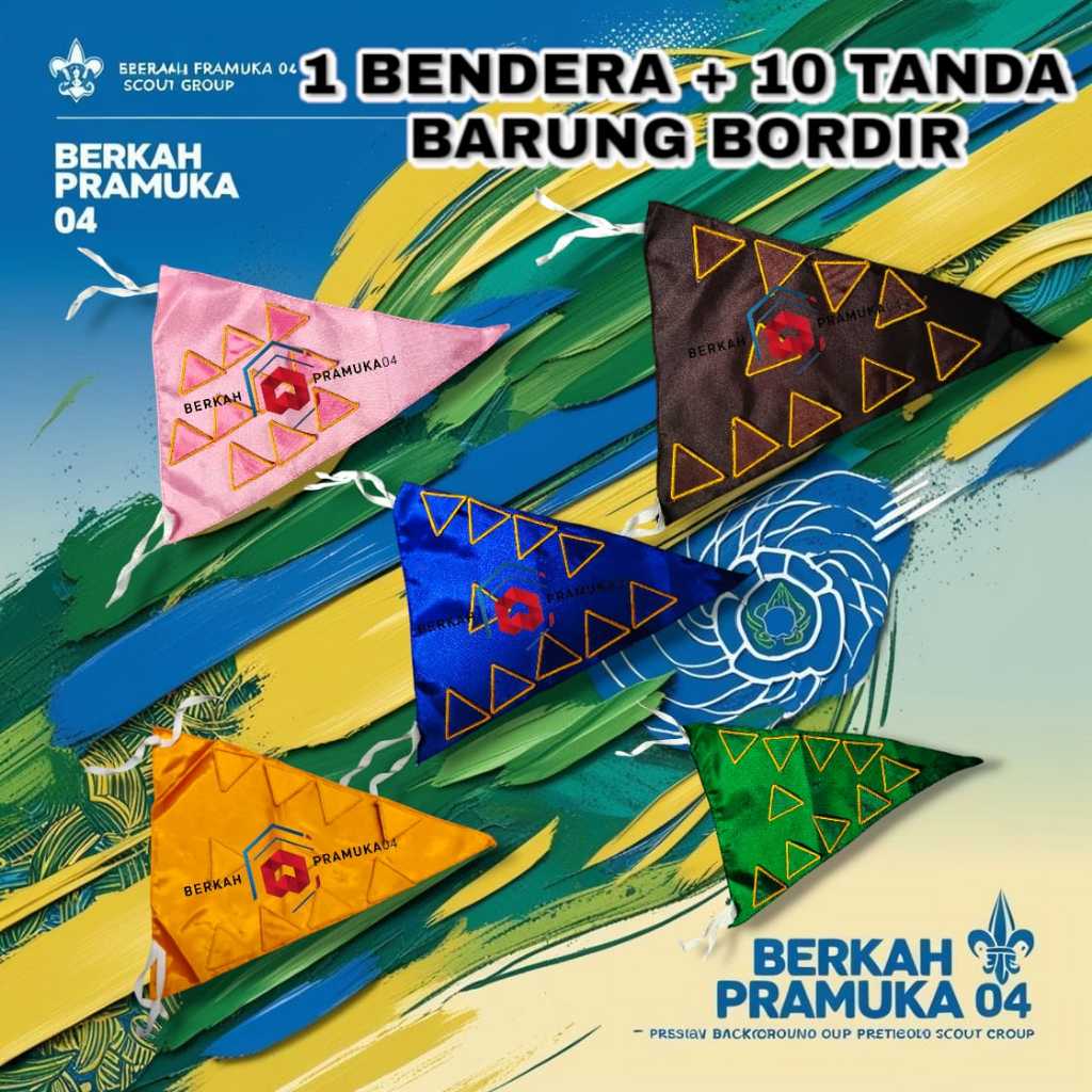 Jual 1 bendera + 10 tanda barung variasi lengkap | Shopee Indonesia