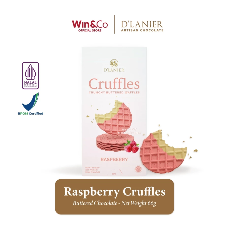 Raspberry Chocolate Cruffles