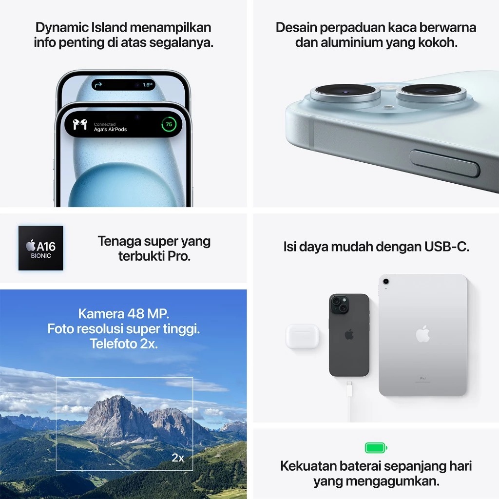 Jual IP15 128GB / 256GB GARANSI RESMI | Shopee Indonesia