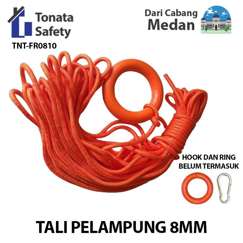 Jual Tali Pelampung 8mm / Floating Ring Buoy / Rescue Rope 8 MM ...