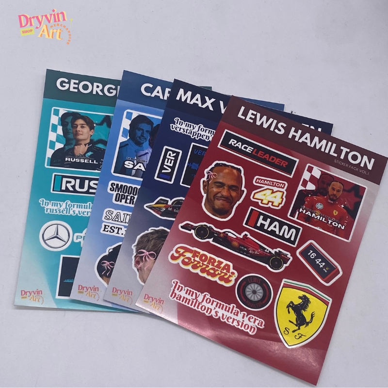 Jual F1 STICKER PACK 2025 SEASONS [DRYVIN.ART] | Shopee Indonesia