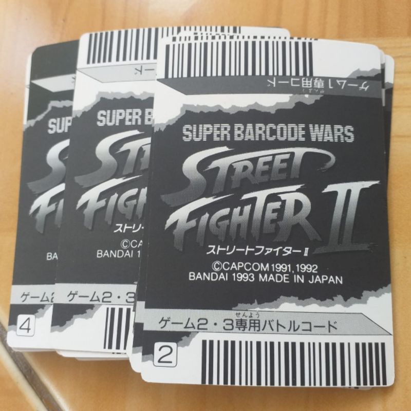 Jual kartu street fighter super barcode wars part ii full set lengkap ...