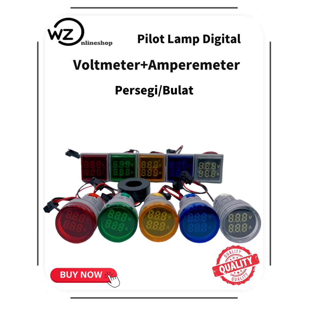 Jual Pilot Lamp Digital Lampu Indikator Voltmeter Amperemeter AD16 ...