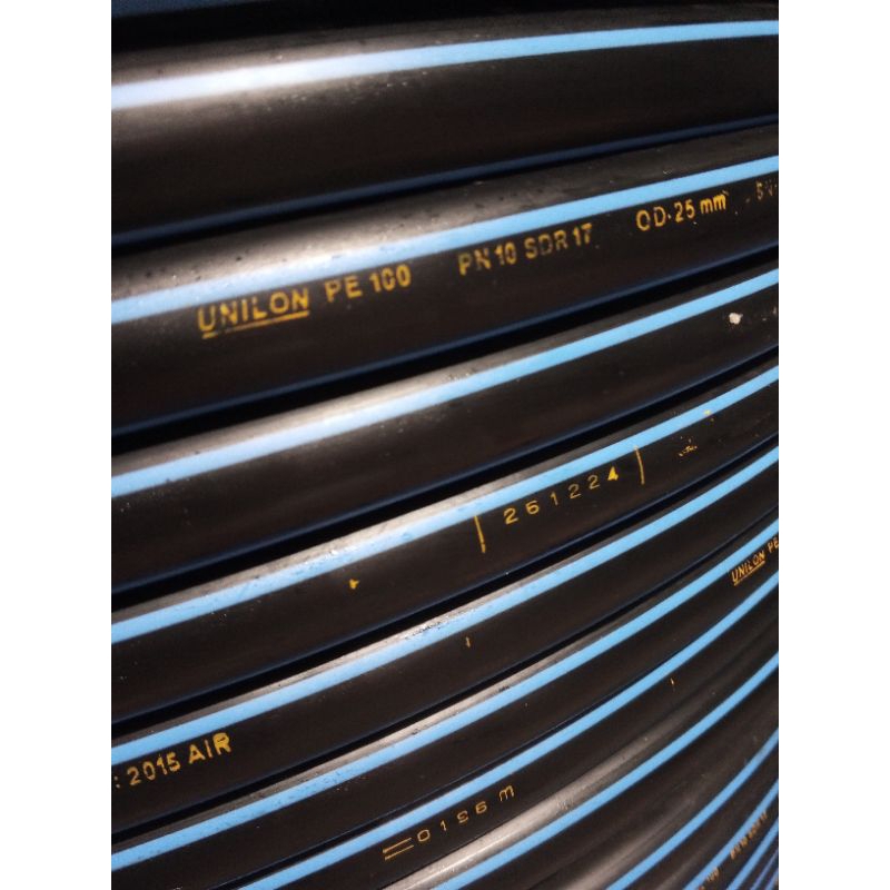 Jual pipa HDPE unilon ukuran 3/4 inch atau 25 mm panjang 50 meter ...