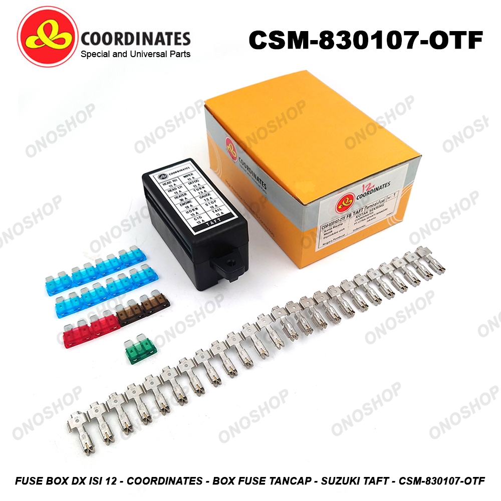 Jual Fuse Box DX Isi 12 - Coordinates - Box Fuse Tancap - Suzuki Taft ...