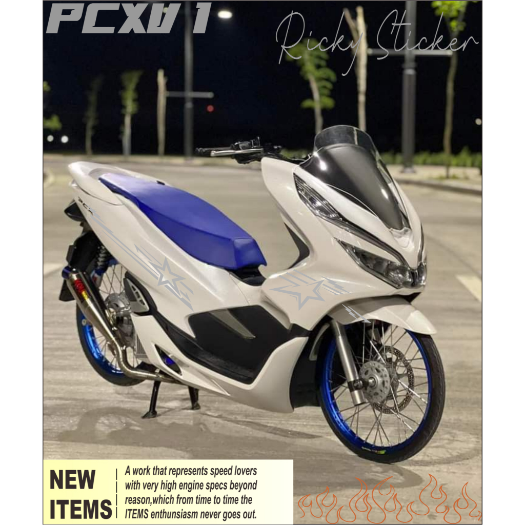 Jual PCX V1 STRIPING PCX 160 2021-2023 CUTTING STRIPING PCX 160-150 ...