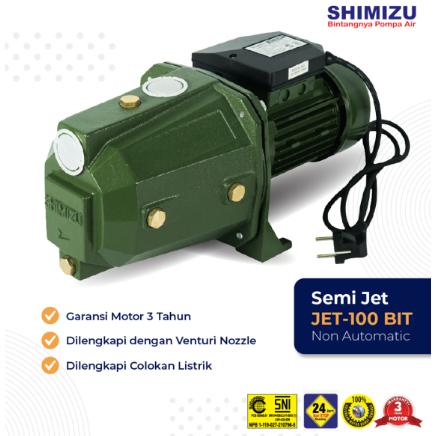 Jual Pompa Air Semi Jet Pump SHIMIZU JET-100 BIT / Pompa SHIMIZU JET