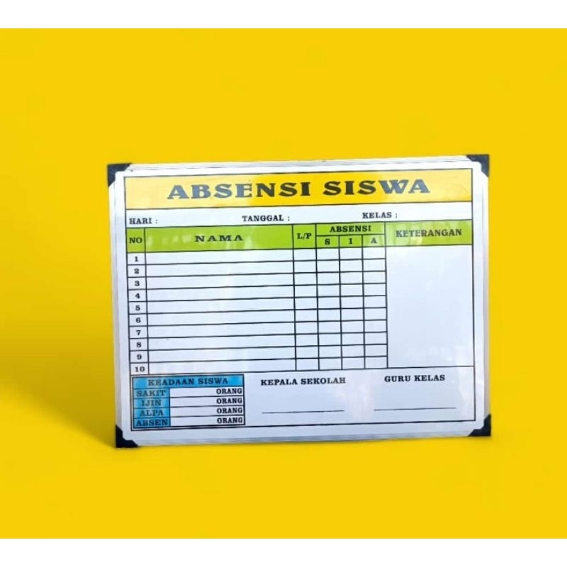 Jual Papan Absen Terlengkap & Harga Terbaru Mei 2026 | Shopee Indonesia