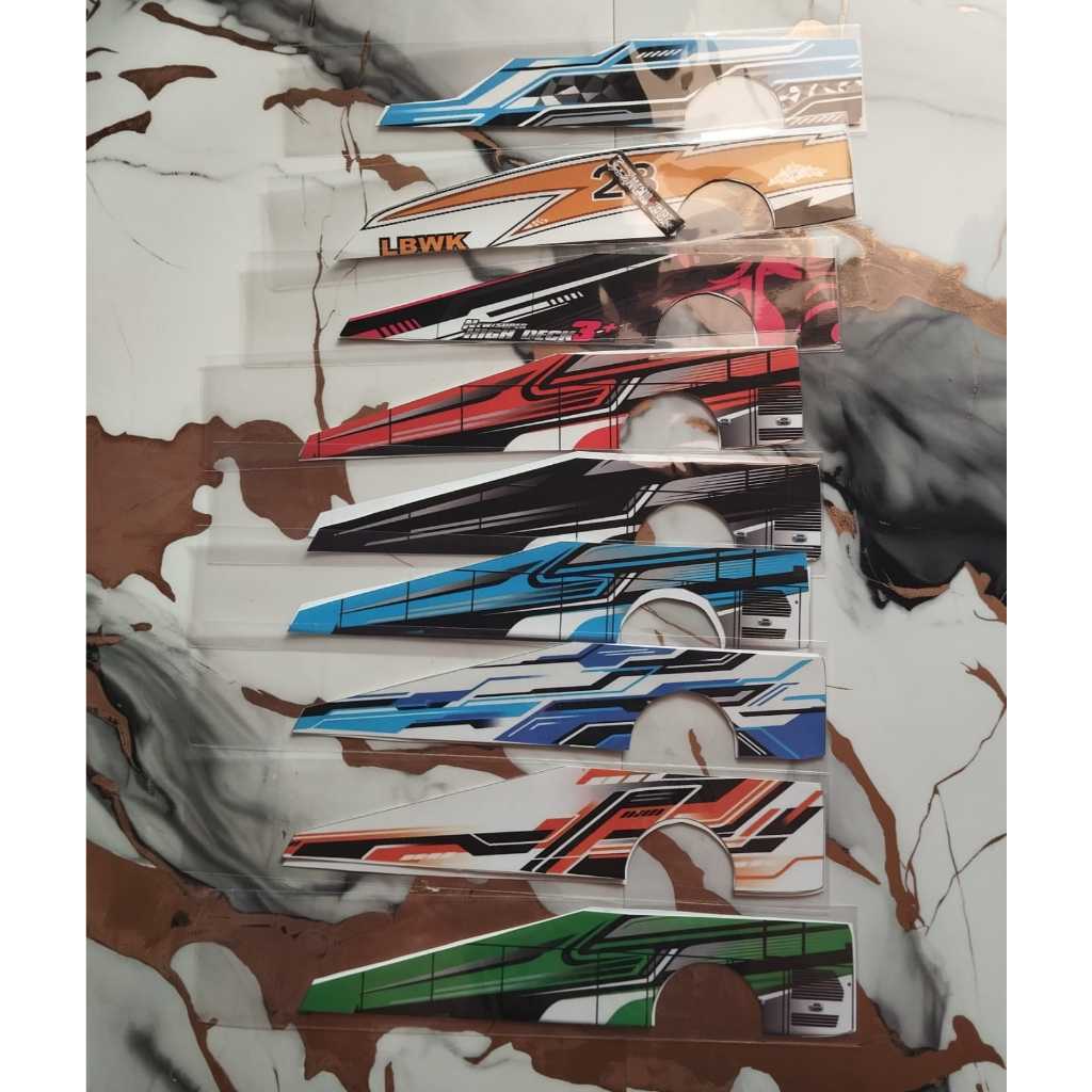 Jual Stiker livery miniatur bus rkc isi sepasang custom | Shopee Indonesia