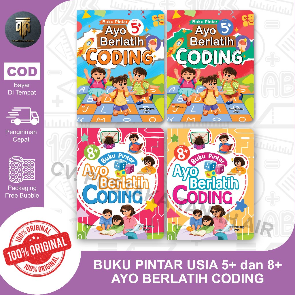 Jual Buku Pintar Ayo berlatih Coding untuk Anak 5+ dan 8+ | Shopee ...