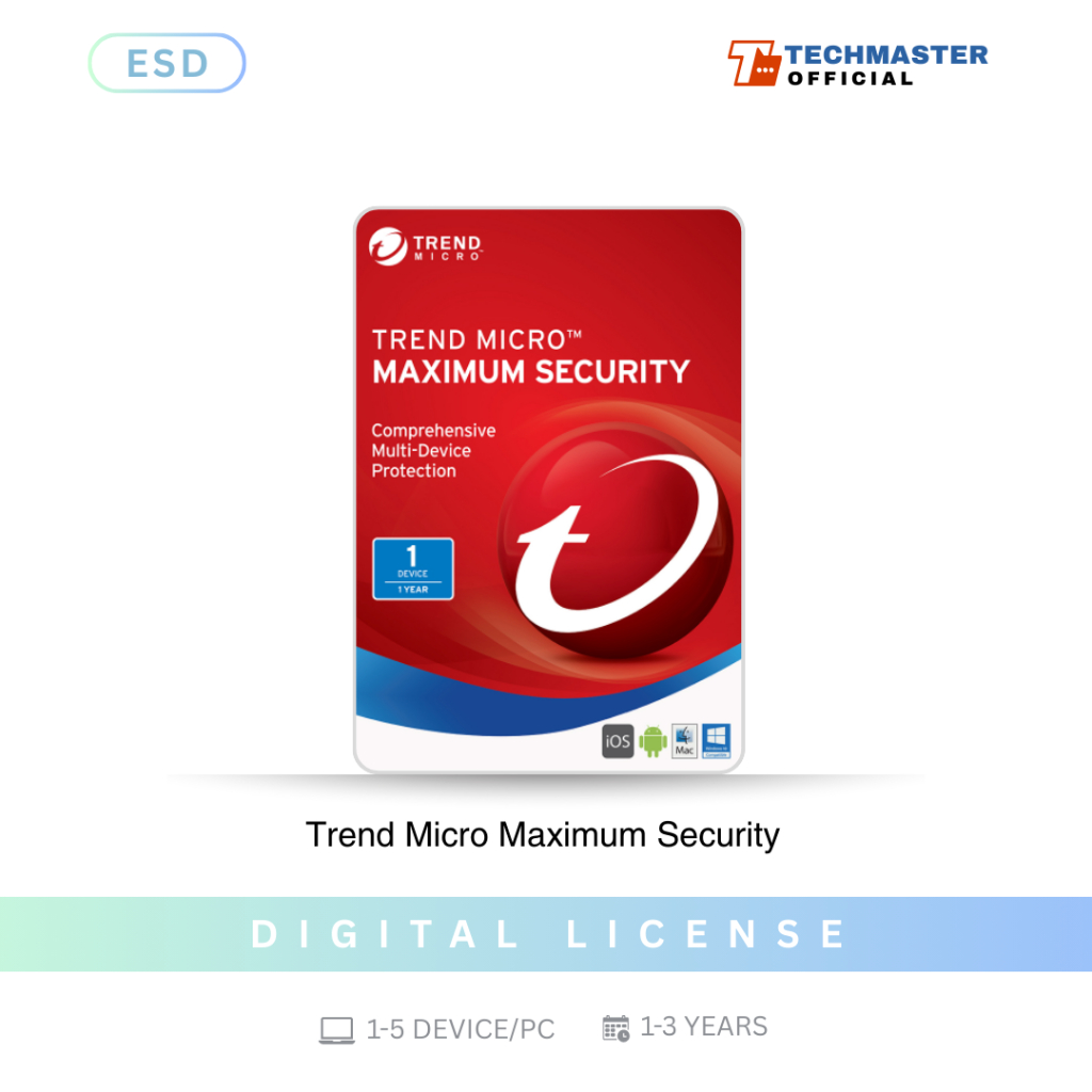 Jual Trend Micro Maximum Security Antivirus 2024 | Shopee Indonesia