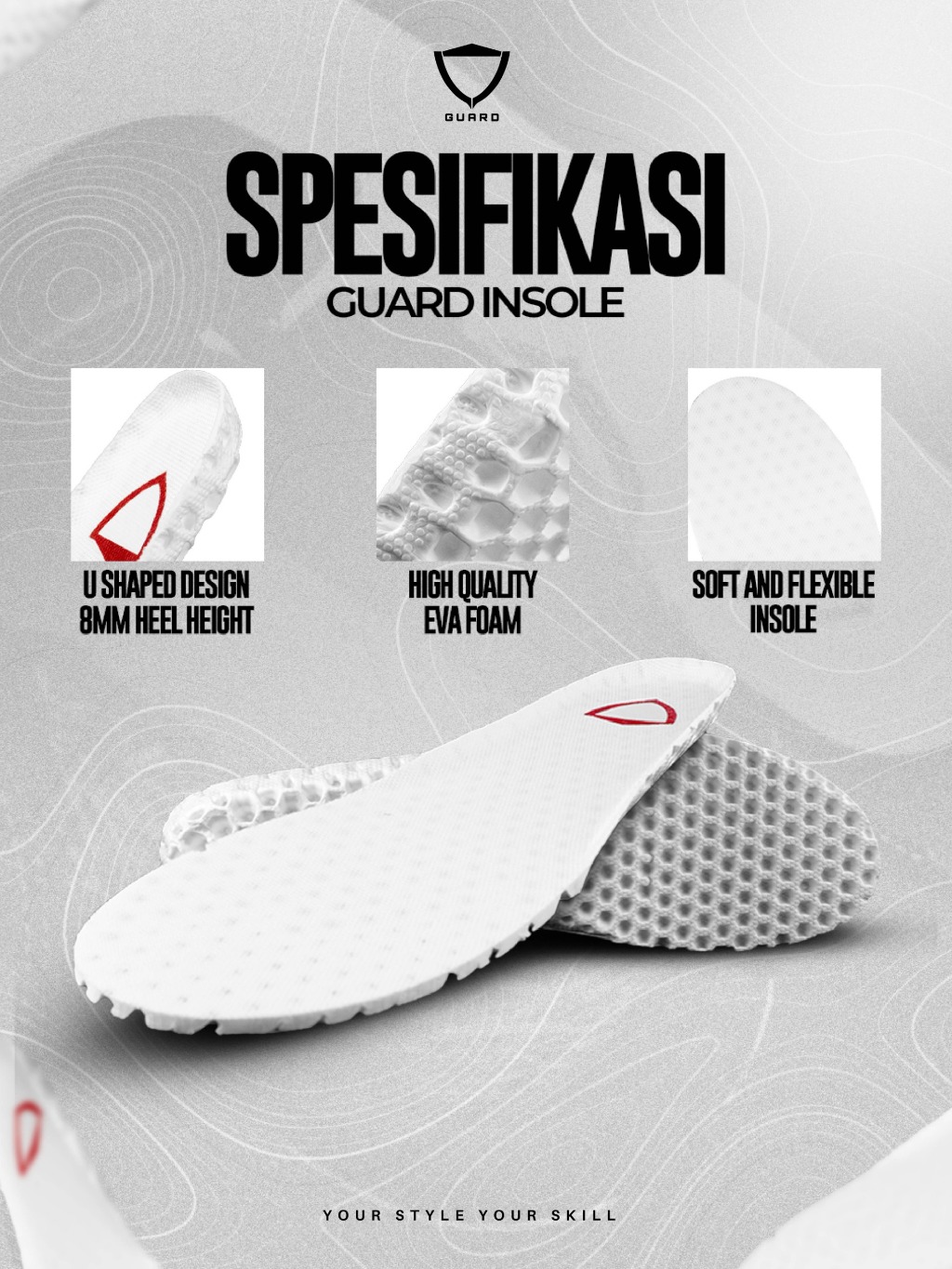 Jual GUARD INSOLE / INSOLE SEPATU TEBAL DAN EMPUK | Shopee Indonesia
