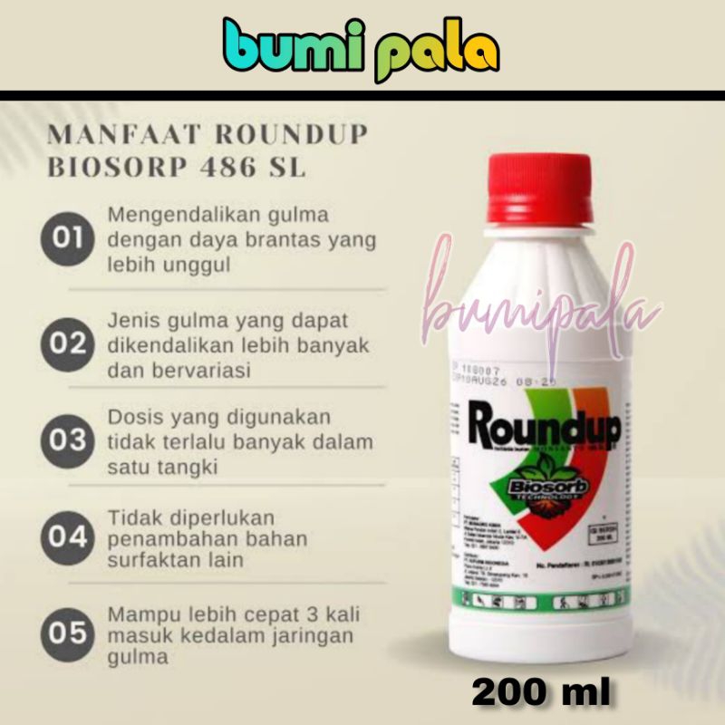 Jual Racun rumput liar ROUND UP 200 ml rondap | Shopee Indonesia