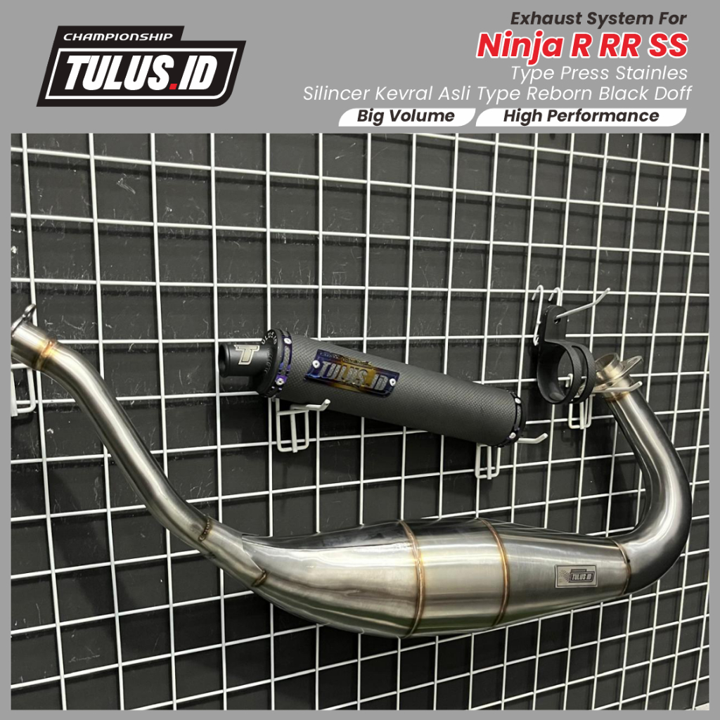 Jual KNALPOT NINJA R RR SS ORIGINAL TULUSID TYPE DOFF REBORN PRESS ...