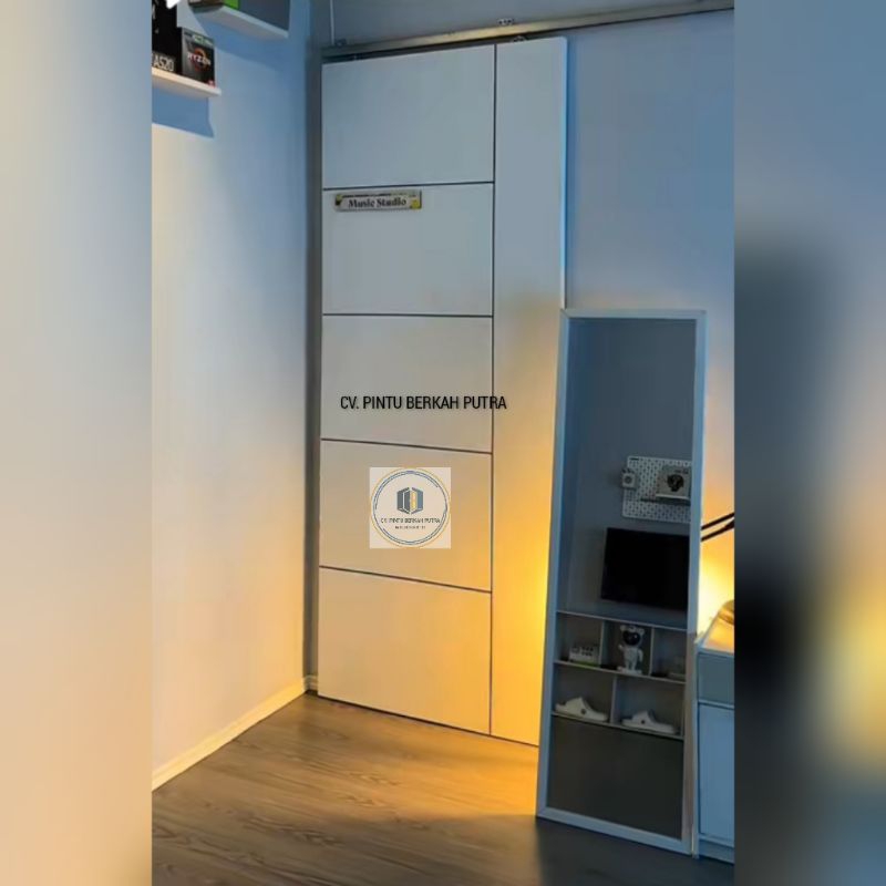 PINTU MINIMALIS+REL SLEDING UKURAN 200X90 CM
