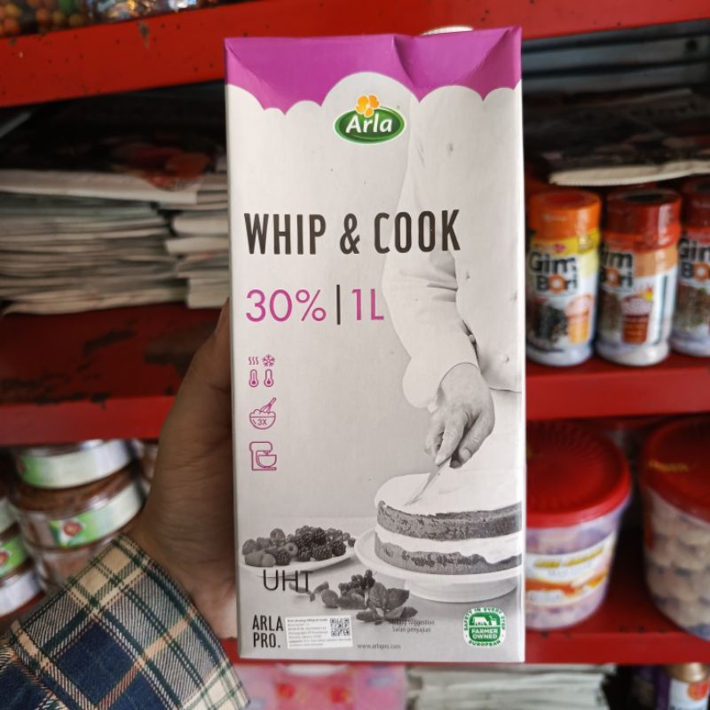 Jual Arla Pro Whip & Cook 30% 1L UHT | Shopee Indonesia