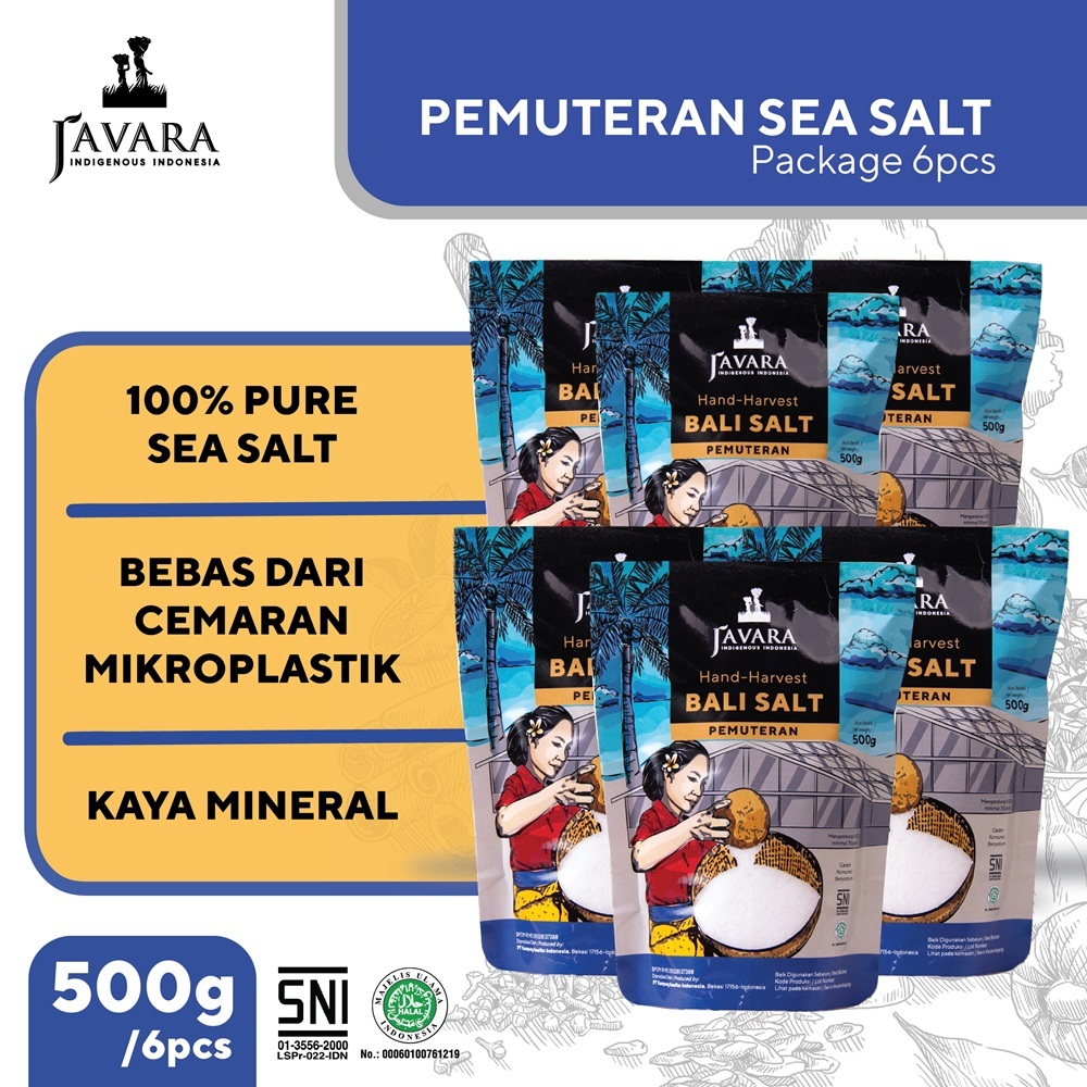 Jual Javara Pemuteran Sea Salt Garam Laut Alami 500g Kemasan 1 Karton ...