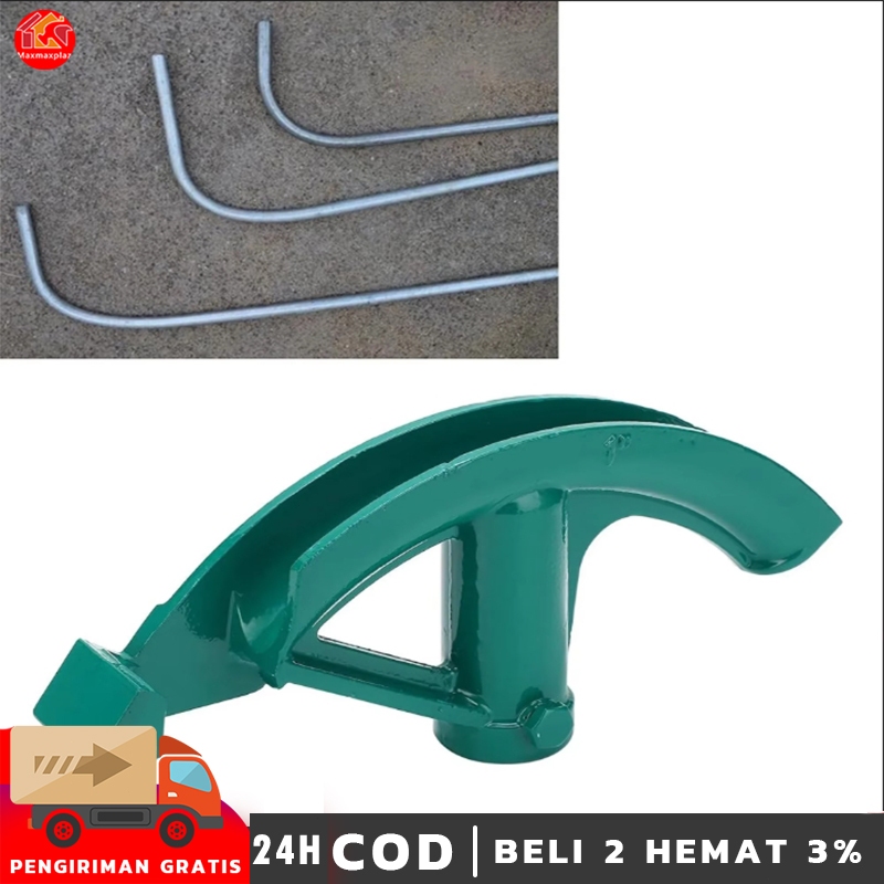 Portable Manual Steel Pipe Bender – For 5/8, 3/4, 1, 1-1/4 Inch Copper & Aluminum Tubes – Ergonomic, Green