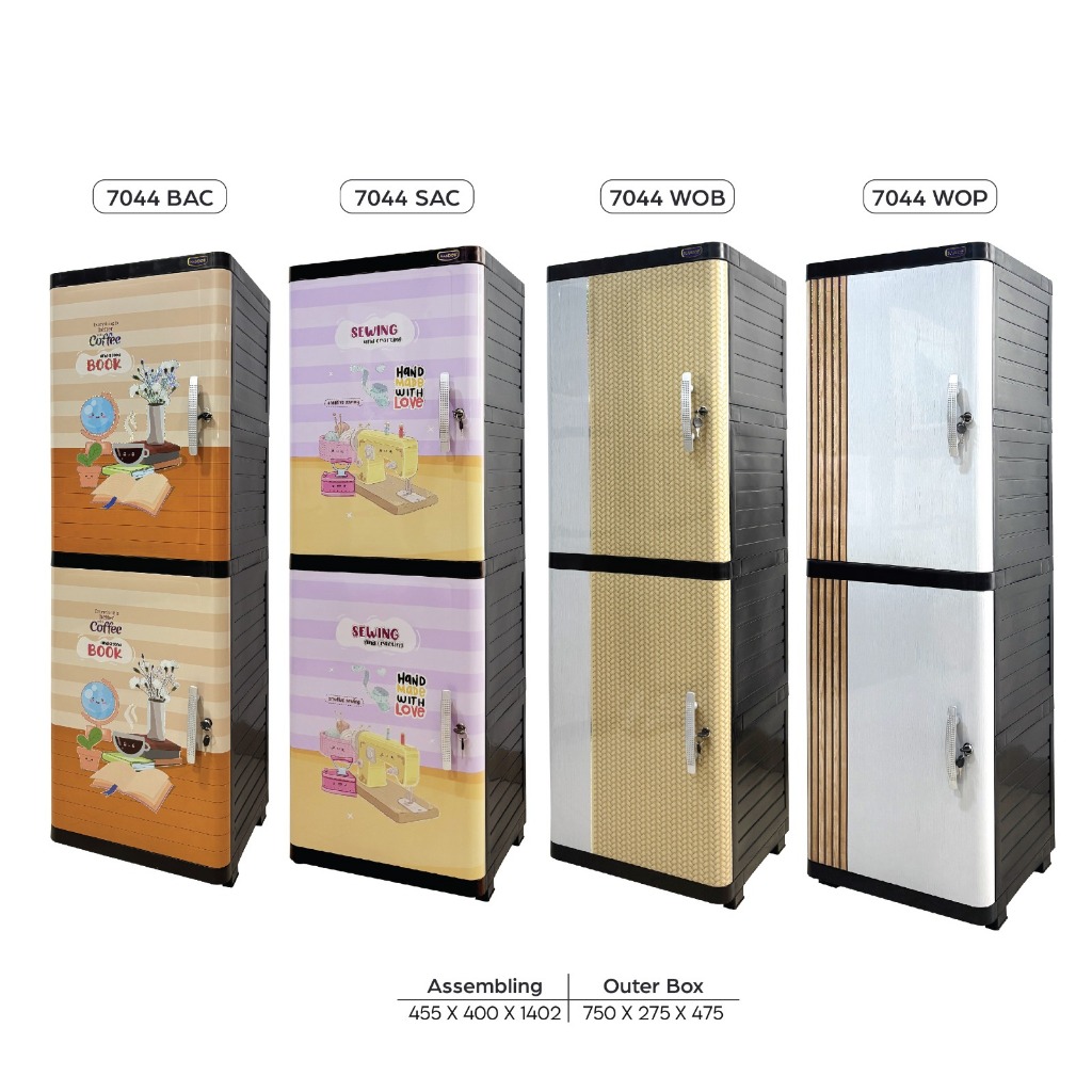 Jual Lemari Plastik Naiba Nandos Lemari Pakaian Nacase FIT Mini 3
