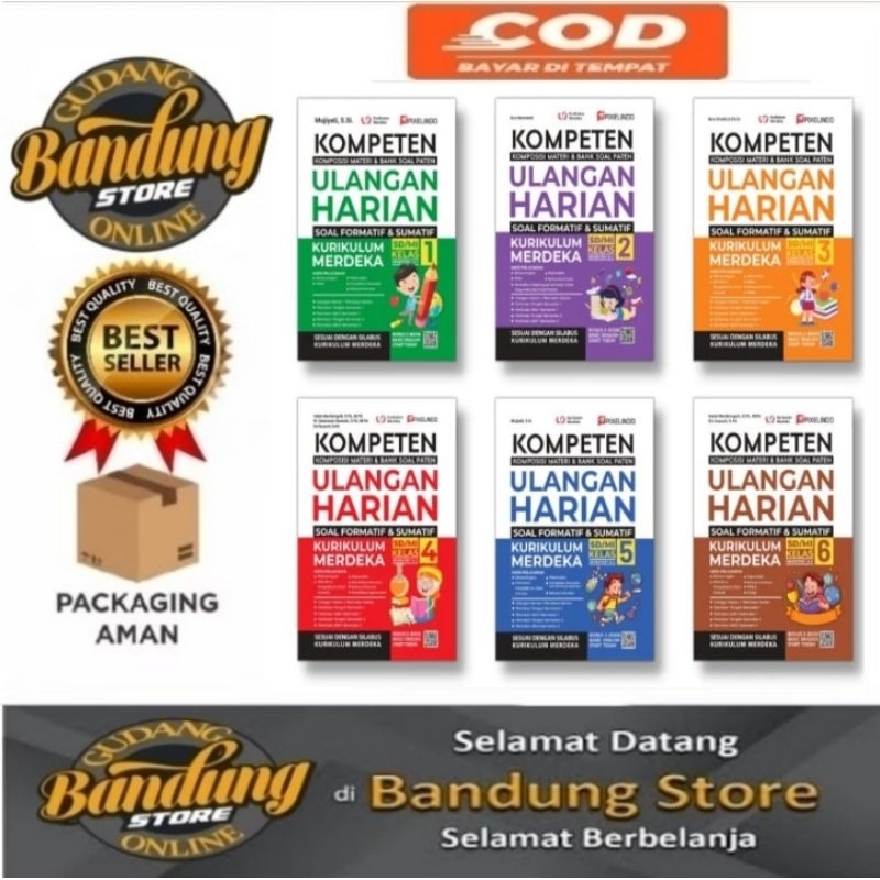 Jual Buku Soal Ulangan Harian Kurikulum Merdeka SD/MI Kelas 1 , 2 , 3 ...