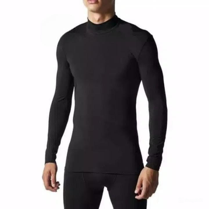 Jual Manset Pria Baju Mangset Tangan Panjang Kerah Tinggi Kaos Manset ...